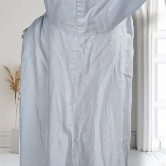 Vintage Victoria Secret Y2K Cottagecore Cotton Chemise Nightgown Size S Blue